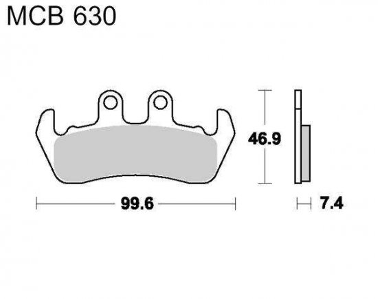 Brzdové destičky LUCAS MCB 630 organické